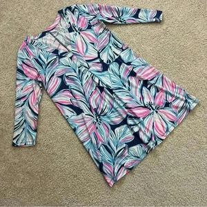 Lilly Pulitzer 3/4 Long Sleeve Amina Multi Neon Print Dress Wm Size Small 29457